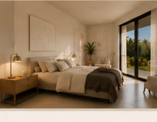 Chambre de la villa Miami